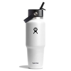 Hydro Flask -  32oz Wide Mouth Flex Straw Travel Bott White